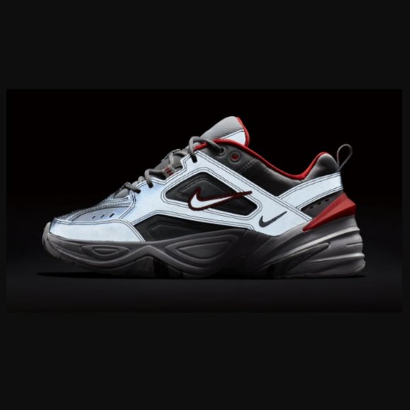 Nike M2K Tekno Reflective Metallic Silver sneakers womens size 8.5 EUC - Picture 9 of 9